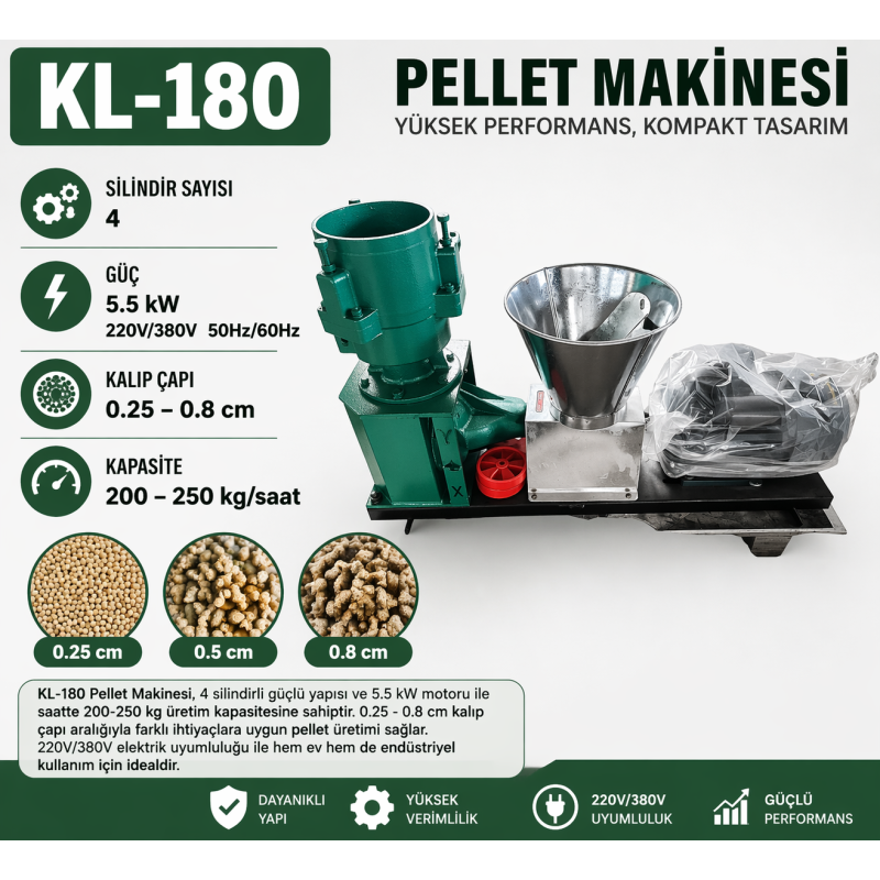 Pelet Yem Makinesi-KL180