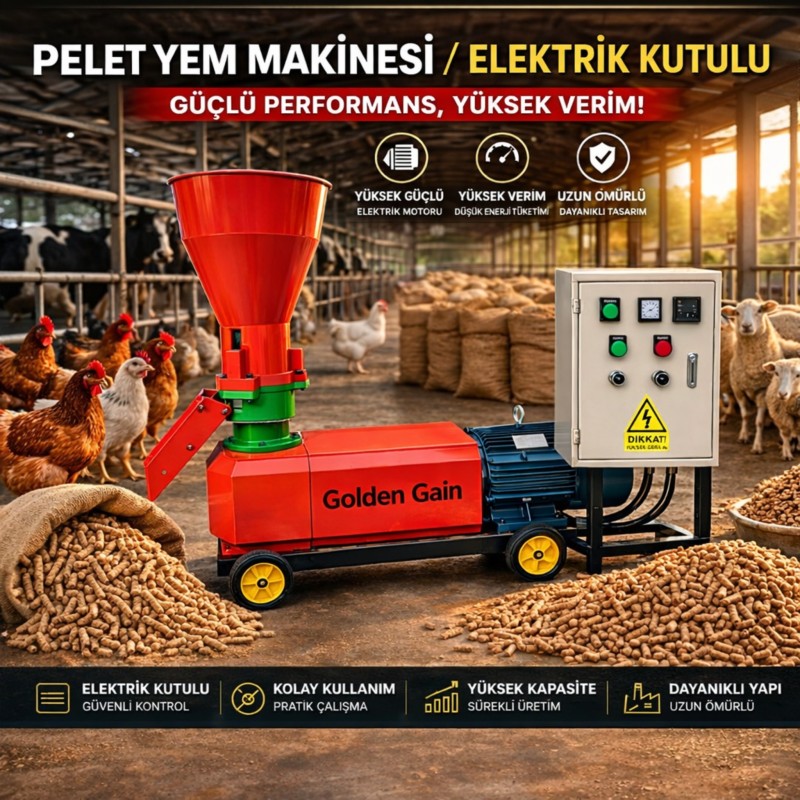 KL-160/E Pelet Yem Makinesi - Elektrik Panolu