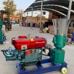 Pelet Yem Makinesi KL-160/-8hp-dizel motorlu